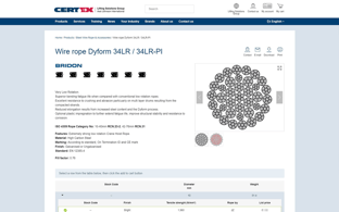 Screenshot of Wire rope Dyform 34LR _ 34LR-PI - Certex UK ? kopia m
