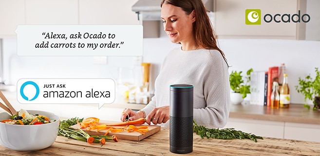 Ocado shoping list integrated with Alexa
